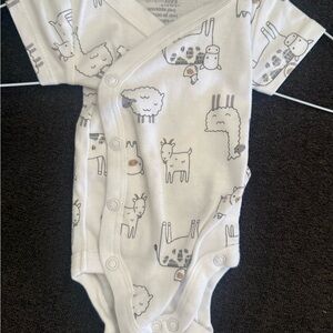 Simple Joys by Carter’s Newborn Farm Animal Bodysuit Wrap Snap